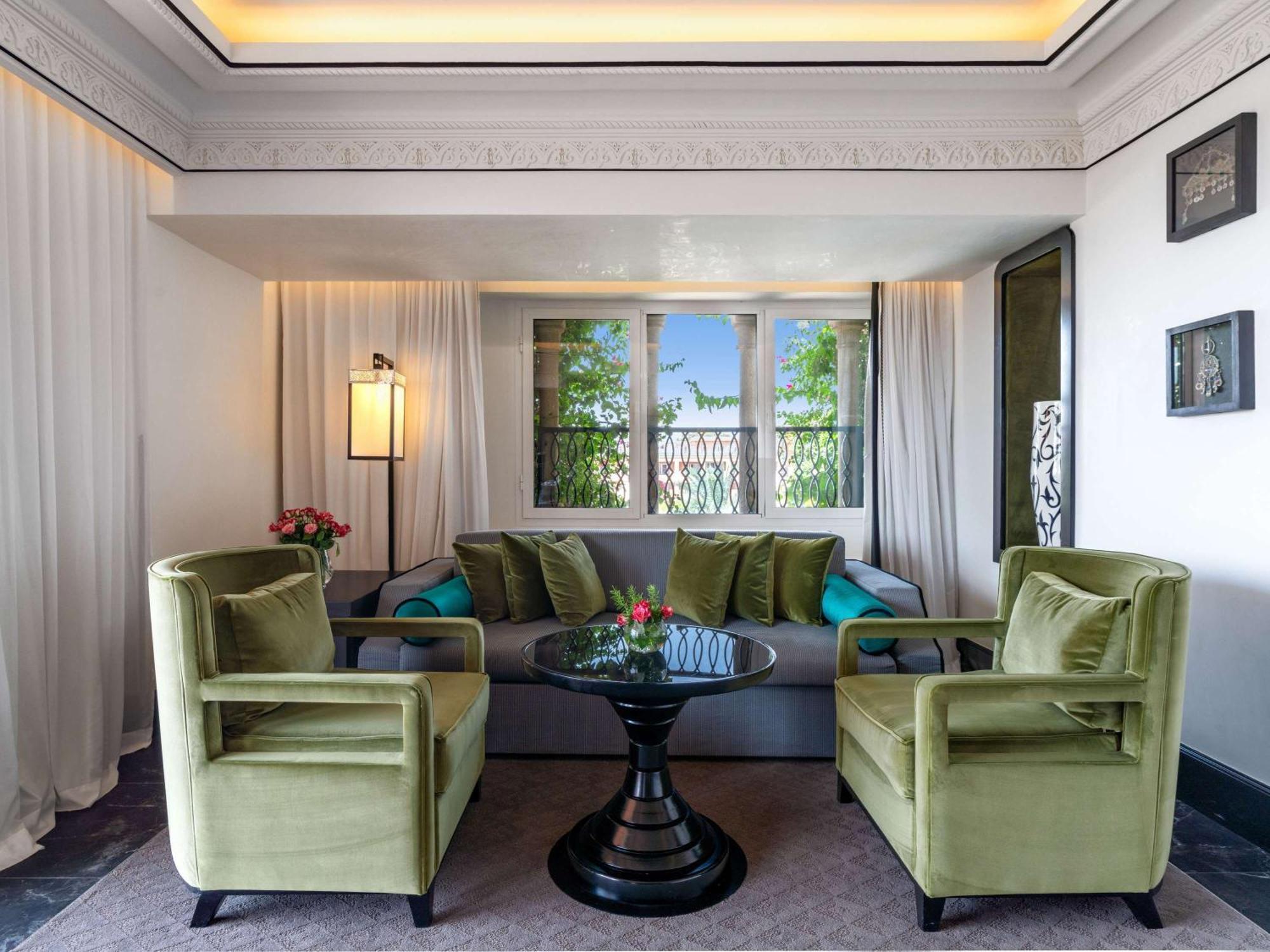 Sofitel Marrakech Palais Imperial & Spa Маракеш Екстериор снимка The living room of a suite at the Mandarin Oriental, Paris