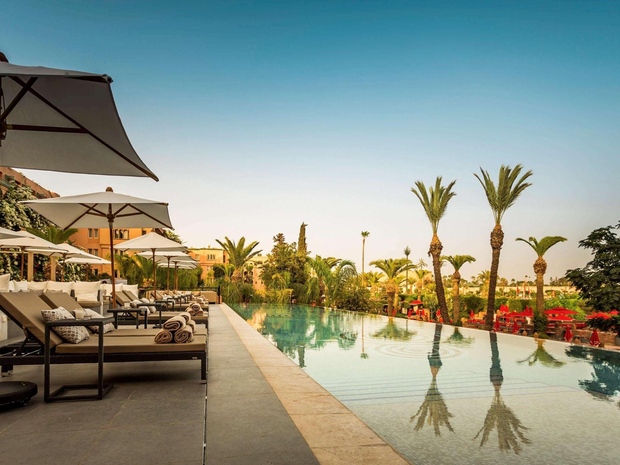 Sofitel Marrakech Palais Imperial & Spa Маракеш Екстериор снимка The pool at the Four Seasons Hotel Marrakech